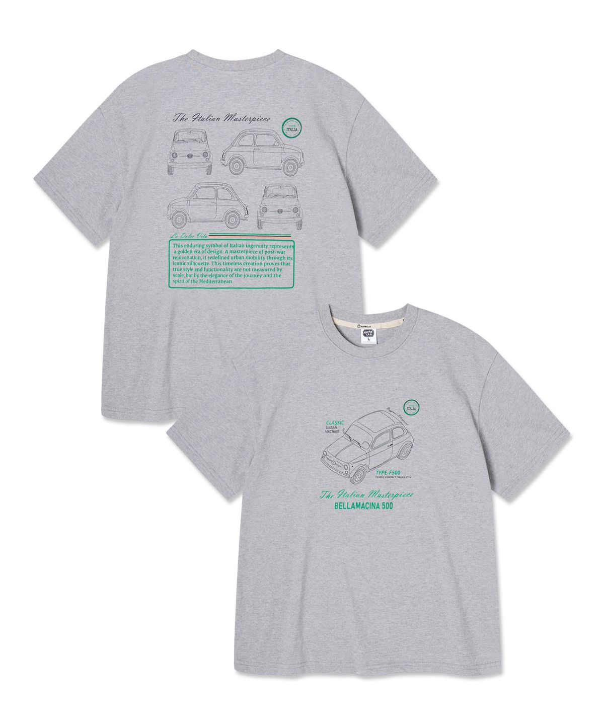 앨빈클로(ALVINCLO) 클래식카 반팔티셔츠 AST3637 (3COLOR)