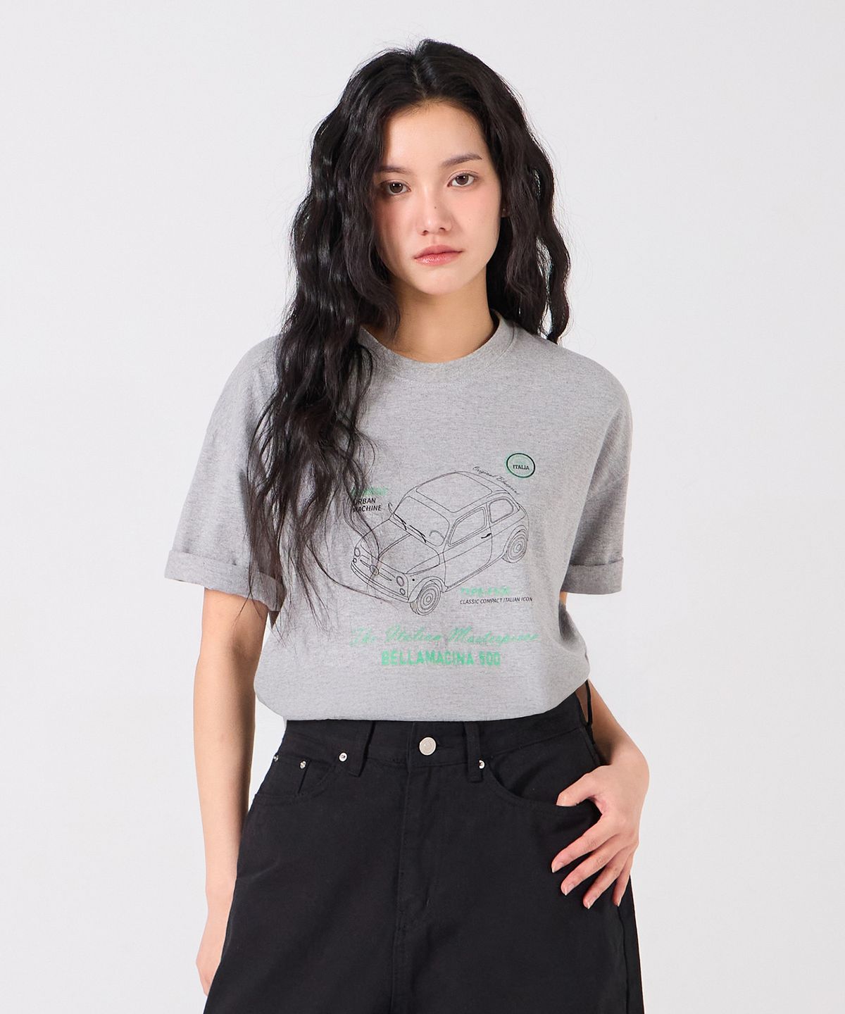 앨빈클로(ALVINCLO) 클래식카 반팔티셔츠 AST3637 (3COLOR)