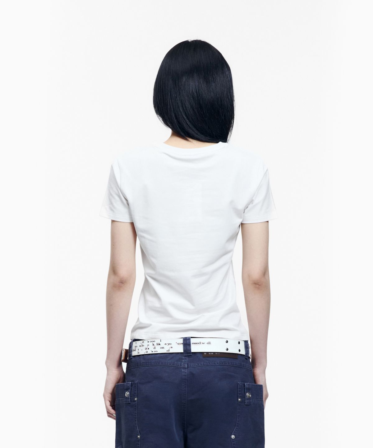 아캄(AAKAM) Eyelet Corset Half Top (White)