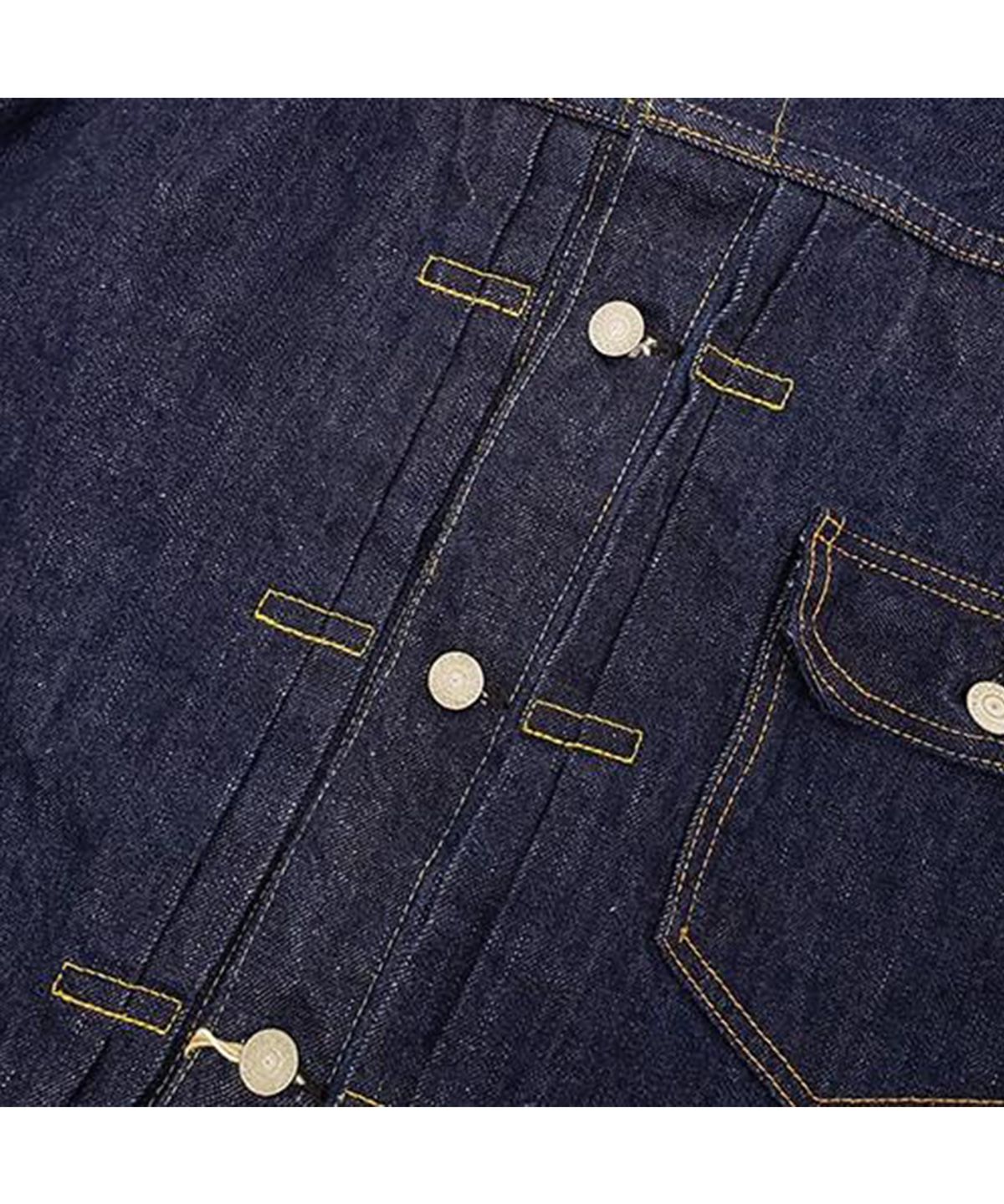오어슬로우(ORSLOW) TYPE1 PLEATED FRONT DENIM BLOUSE - ONE WASH