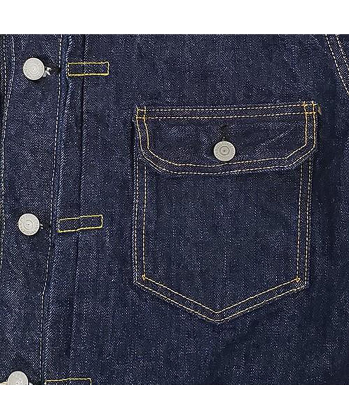 오어슬로우(ORSLOW) TYPE1 PLEATED FRONT DENIM BLOUSE - ONE WASH