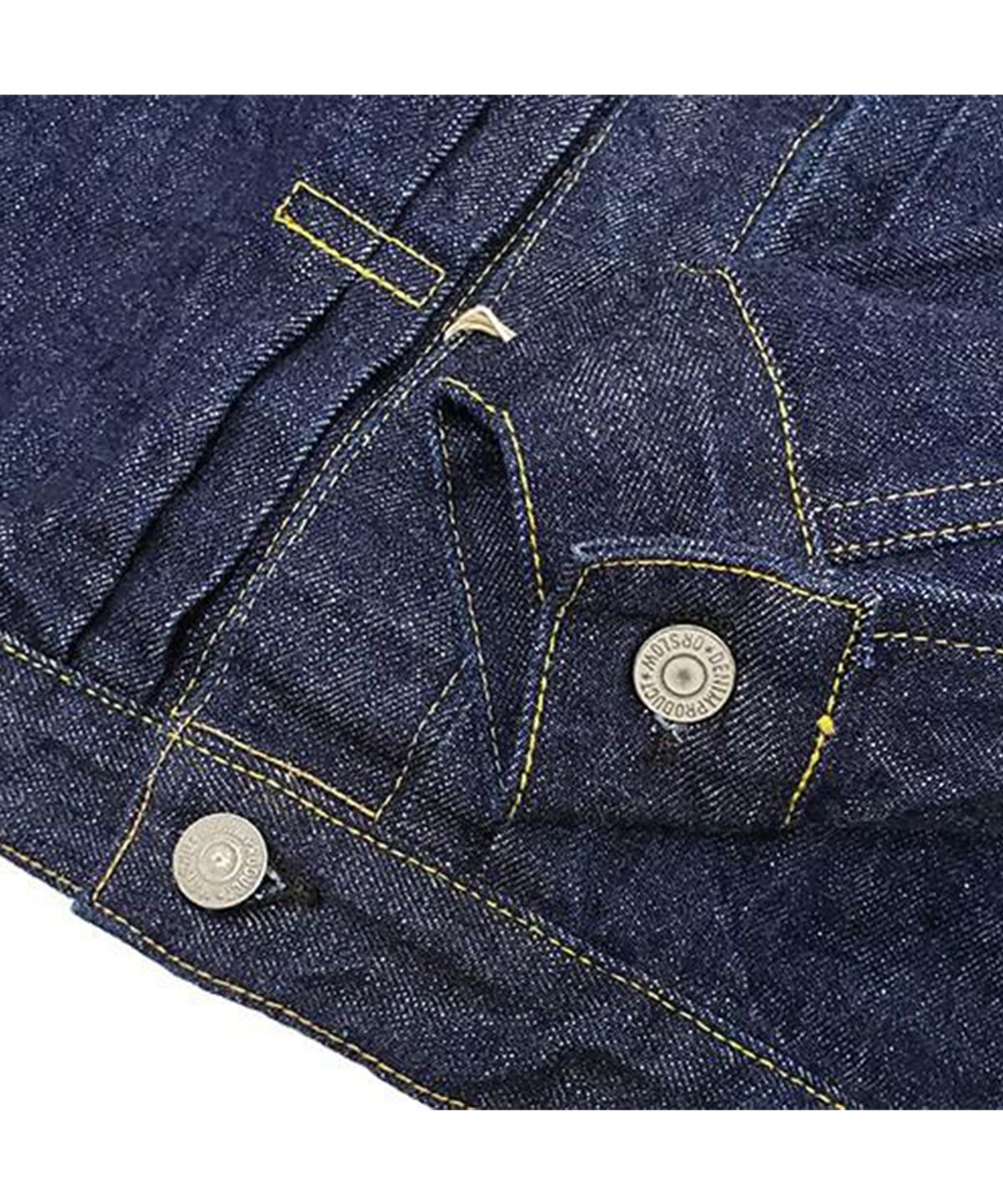 오어슬로우(ORSLOW) TYPE1 PLEATED FRONT DENIM BLOUSE - ONE WASH