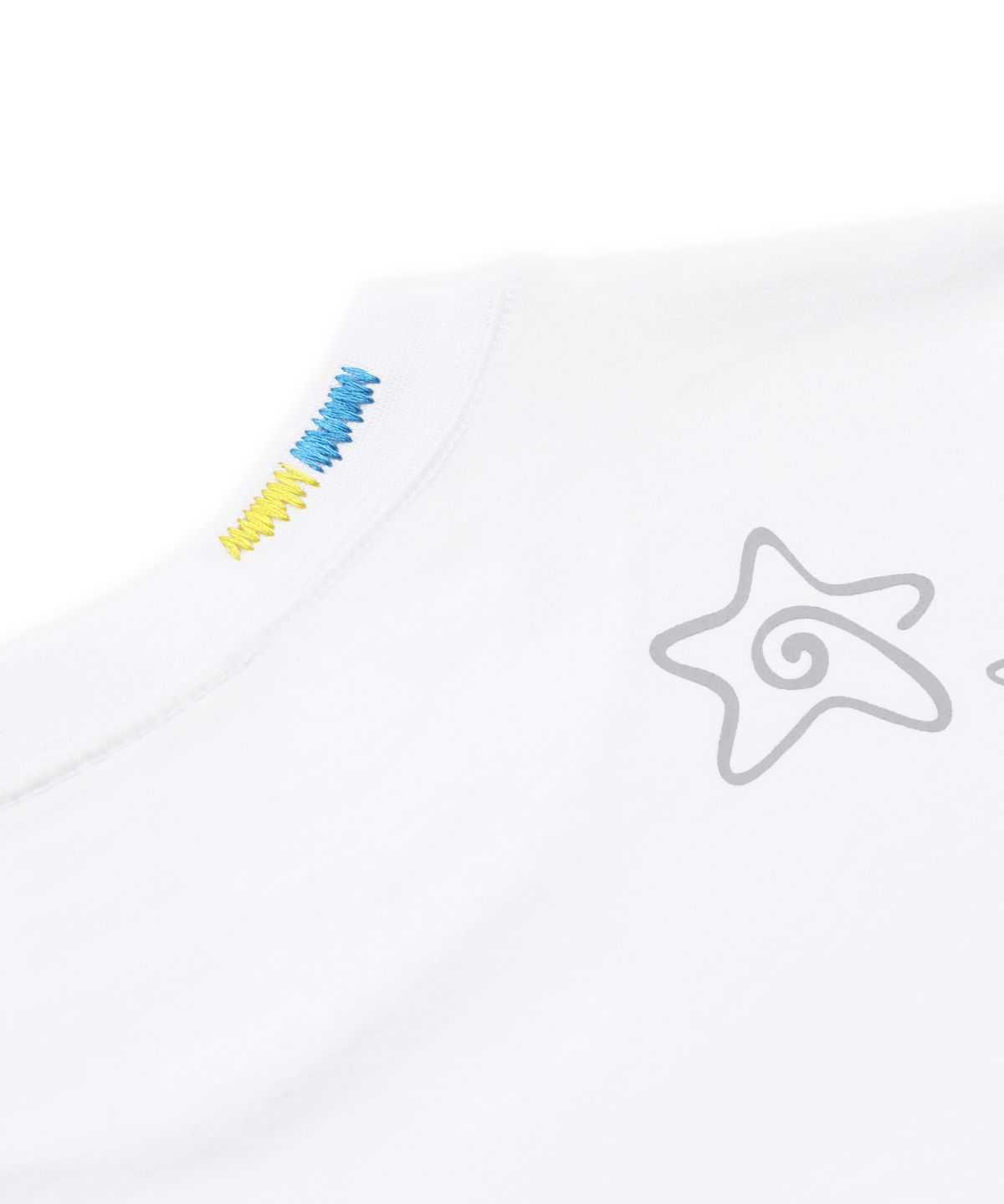 루나키후(RuNaKi'Hu') WXT098 오카에리 체크 아플리케 티셔츠 (WHITE)