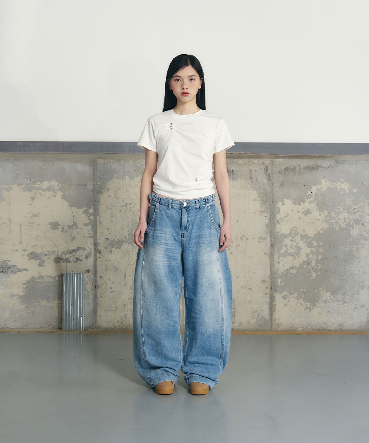 언유즈랩(UNUSEDLAB) 비조 데님 팬츠 [라이트 블루]