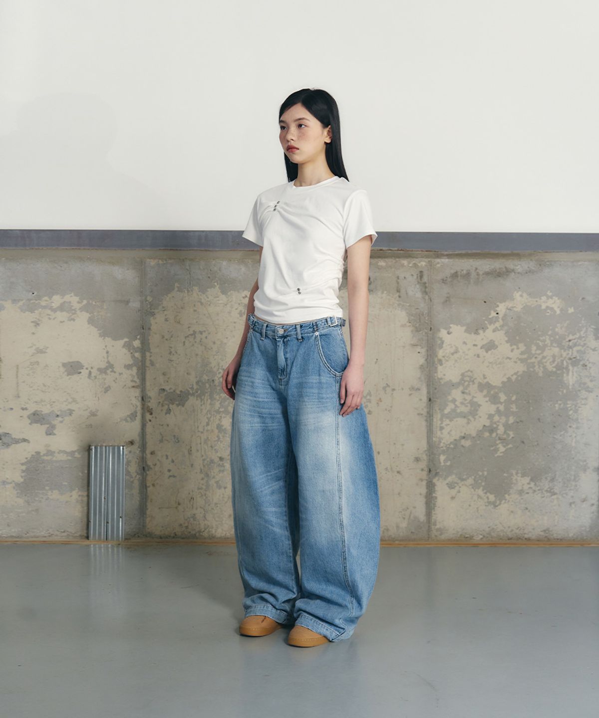 언유즈랩(UNUSEDLAB) 비조 데님 팬츠 [라이트 블루]