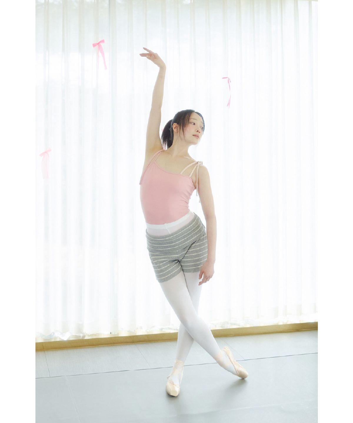 큐피도(KUPIDO) Asymmetry Leotard _ Rose Pink