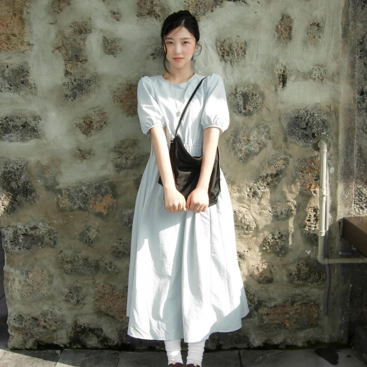 랩(LAP) 사이드스트링 나일론 원피스 AS2WO460