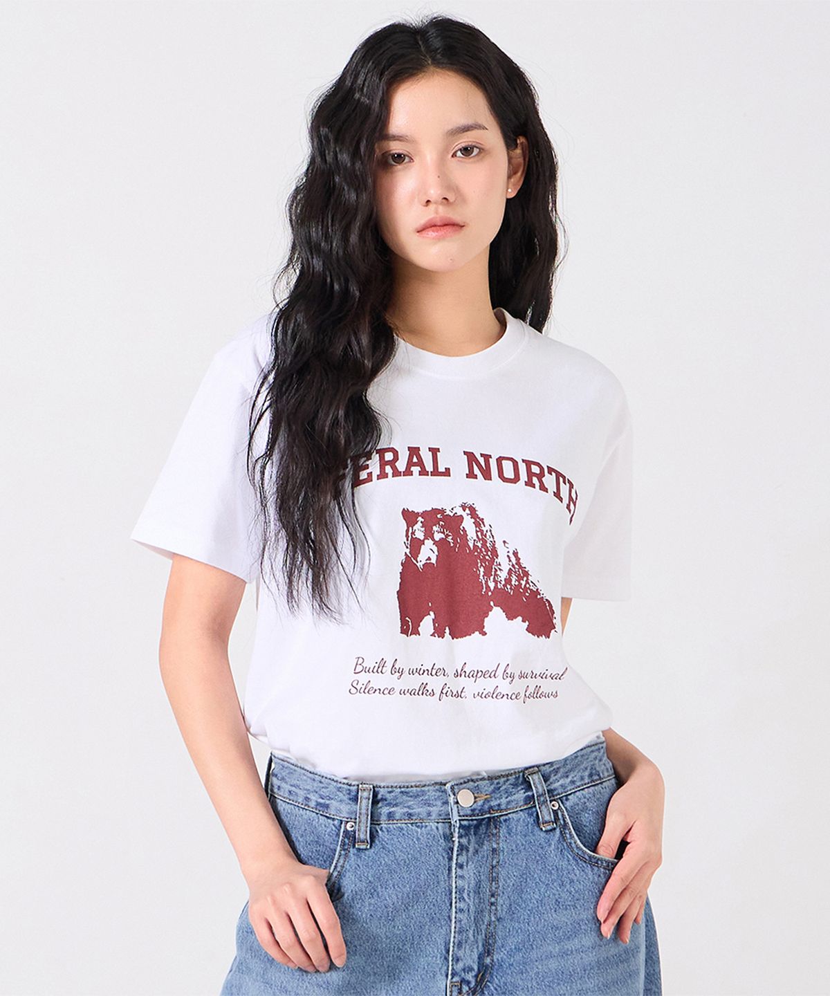 앨빈클로(ALVINCLO) 머슬 베어 반팔티셔츠 AST3629 (3COLOR)