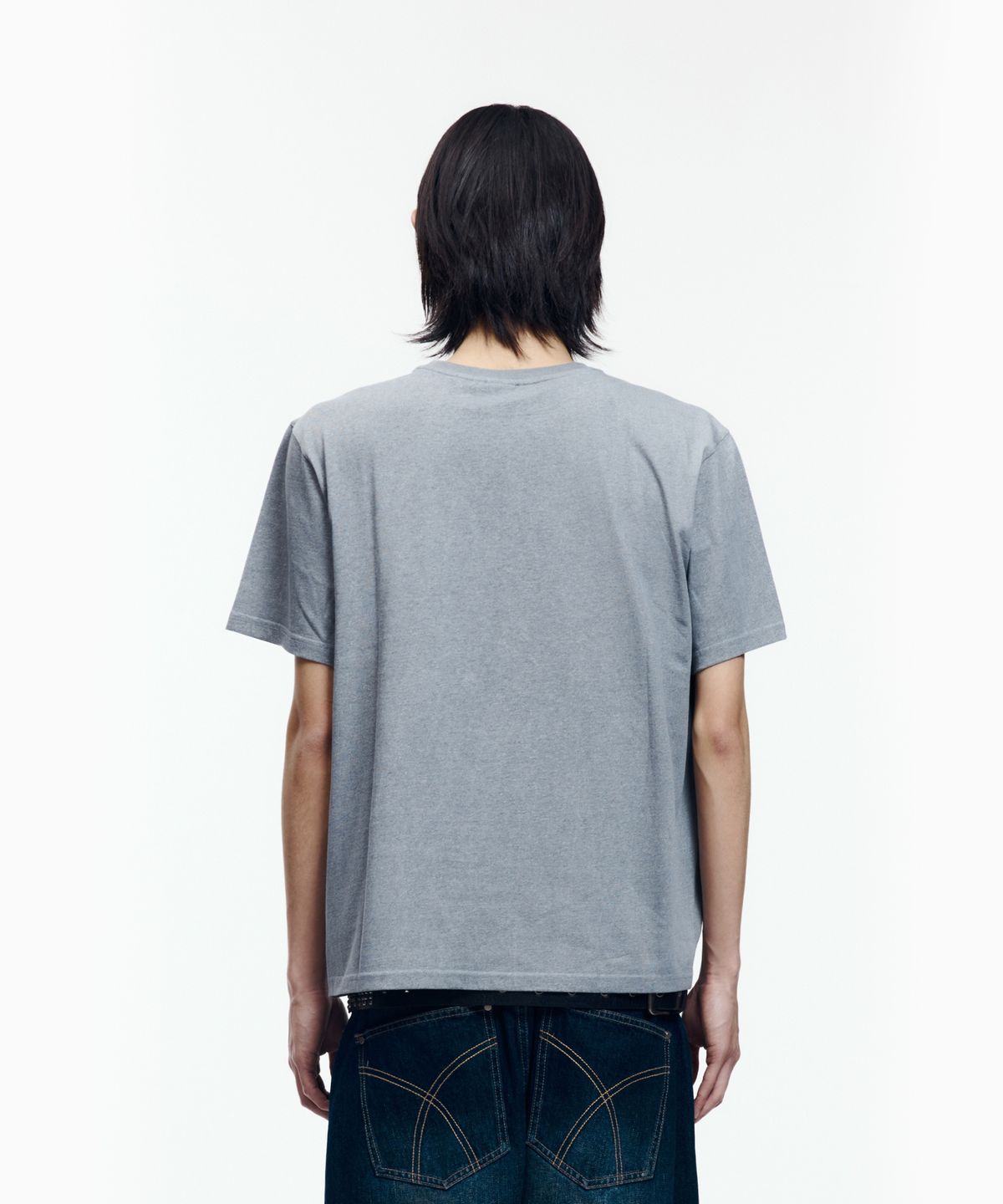 아캄(AAKAM) Razor Cross Half Top (Gray)