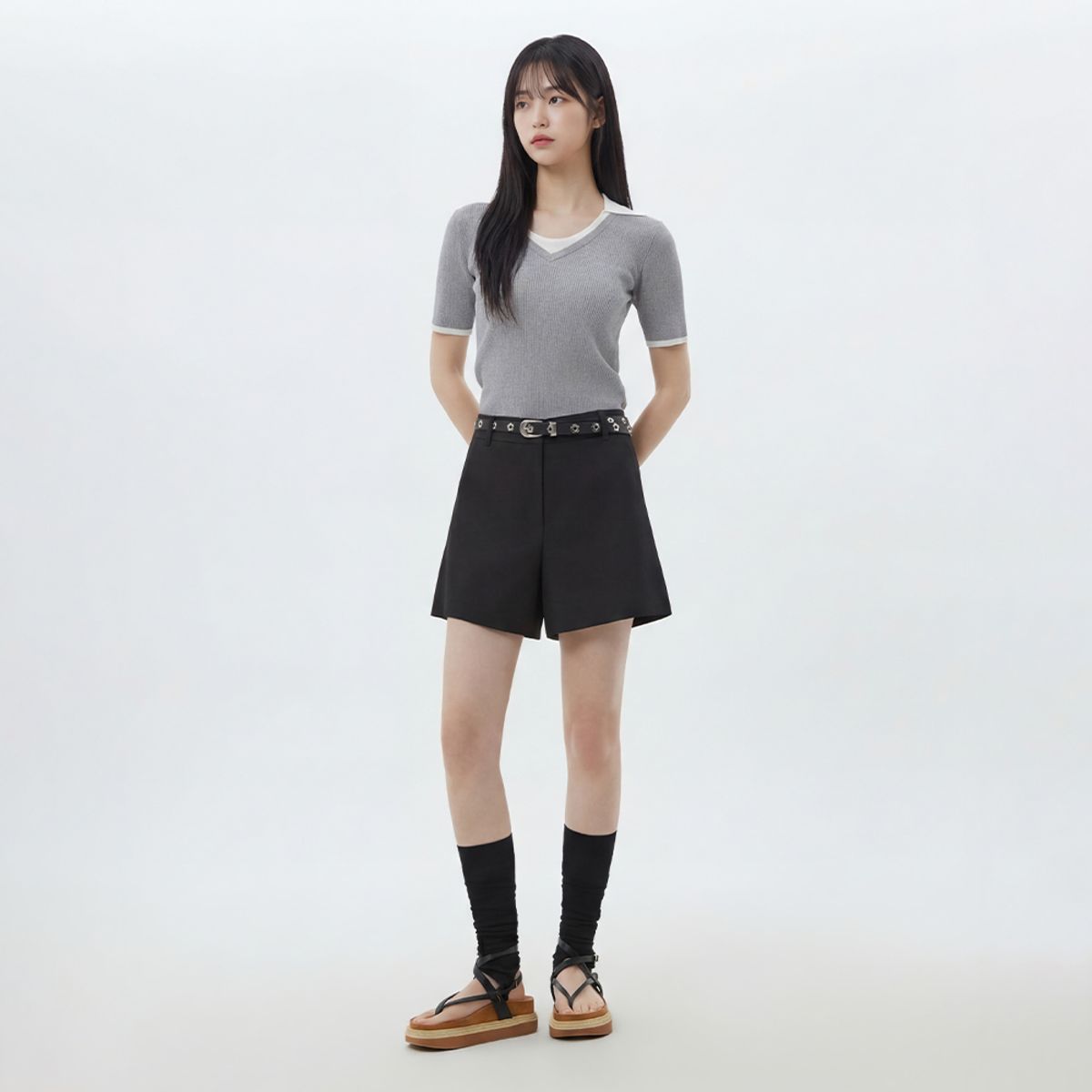 랩(LAP) 베이직 미니 숏팬츠 AS2WP462