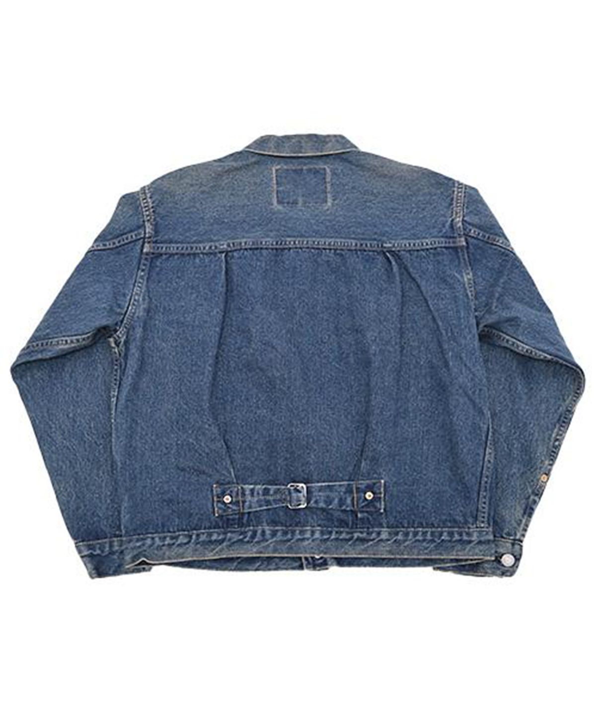 오어슬로우(ORSLOW) TYPE1 PLEATED FRONT DENIM BLOUSE - 2 YEAR WASH
