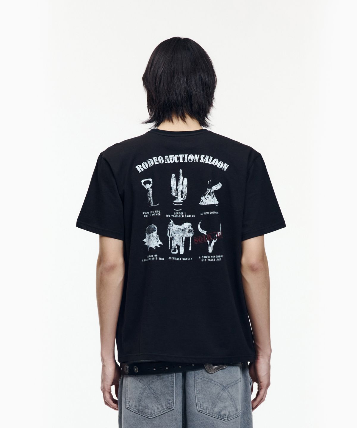 아캄(AAKAM) Rodeo Saloon Half Top (Black)
