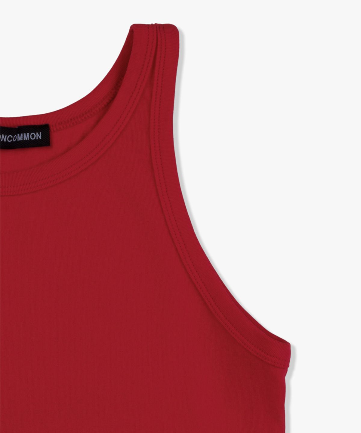 38컴온커먼(38COMEONCOMMON) Slim Rib Cotton Sleeveless (Red)