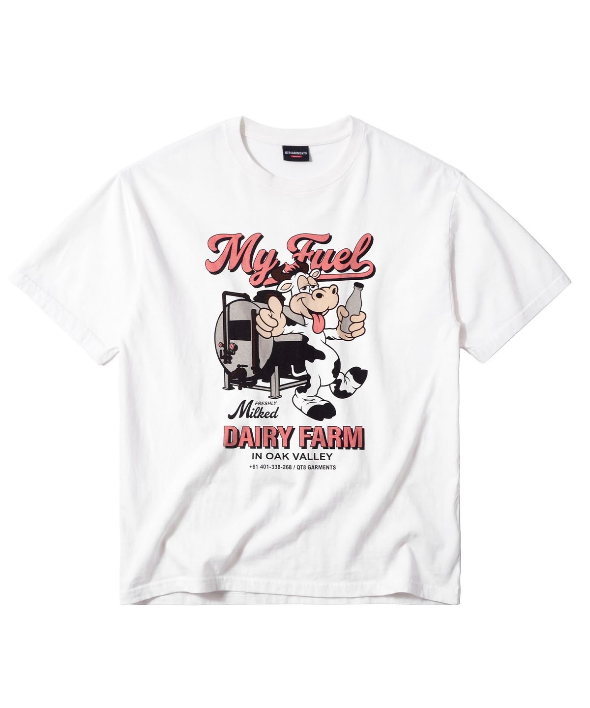 큐티에잇 가먼츠(QT8 GARMENTS) LB Dairy Farm Washed Tee (Ivory)