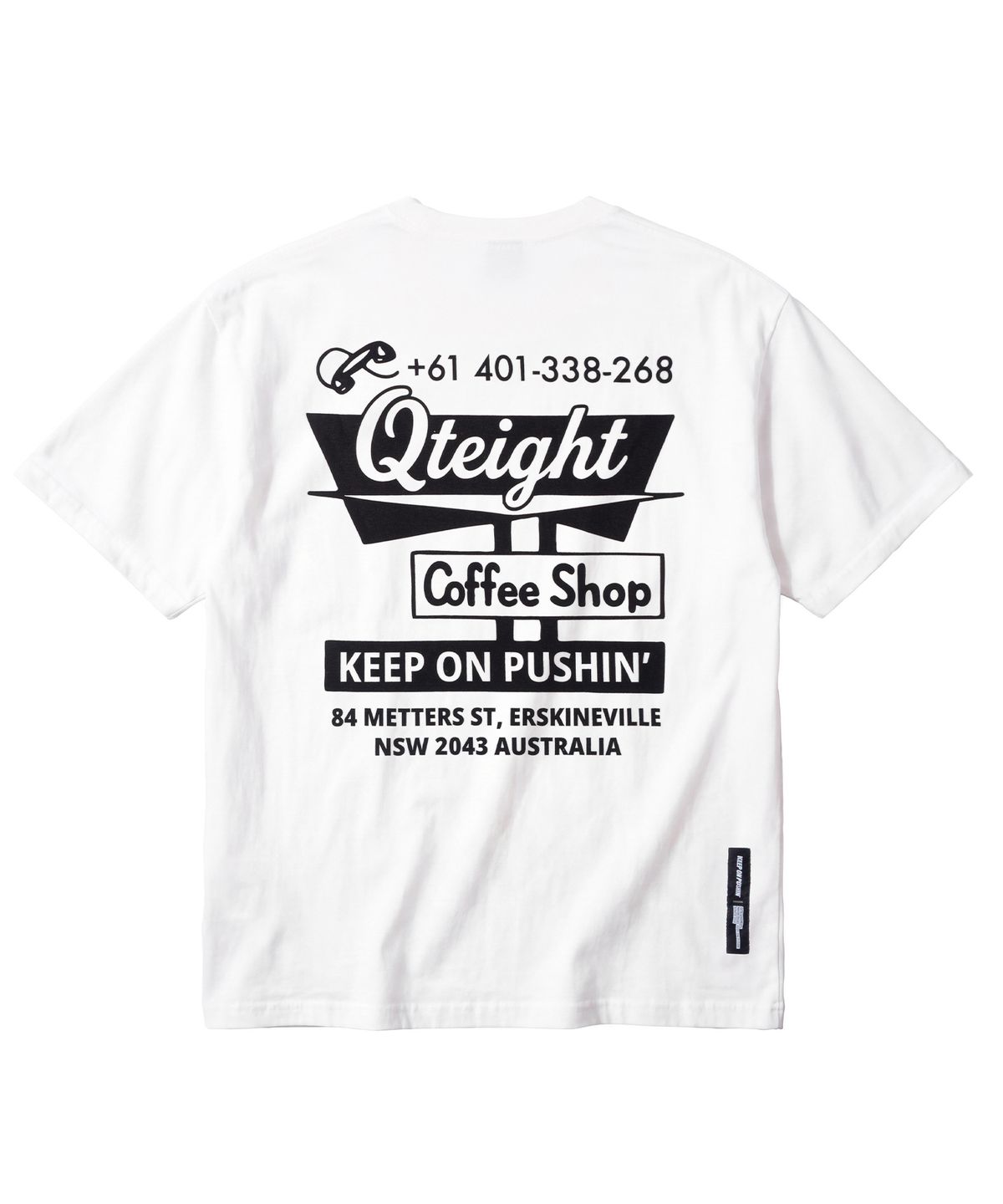 큐티에잇 가먼츠(QT8 GARMENTS) LB Coffee Shop Washed Tee (Ivory)