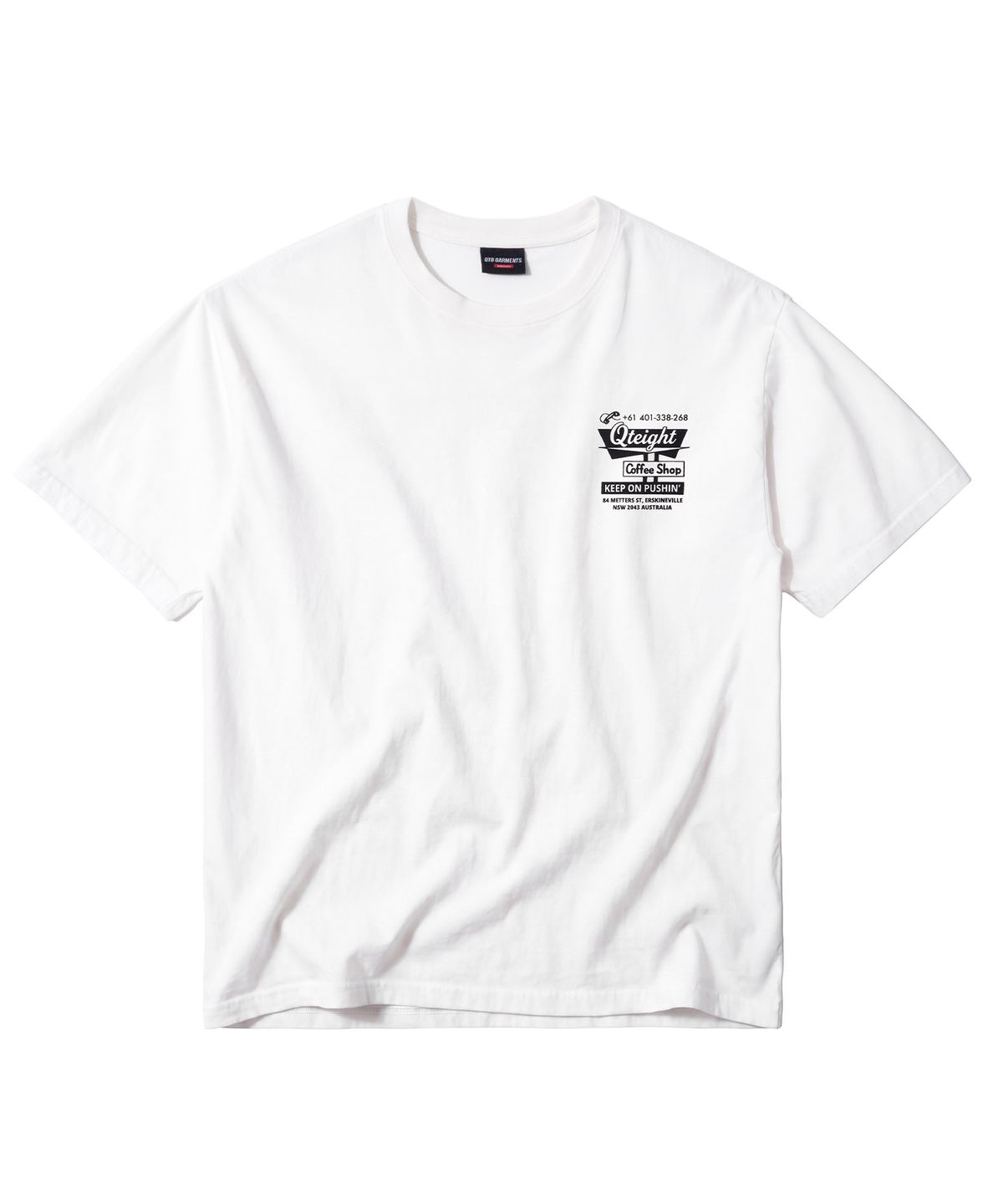 큐티에잇 가먼츠(QT8 GARMENTS) LB Coffee Shop Washed Tee (Ivory)
