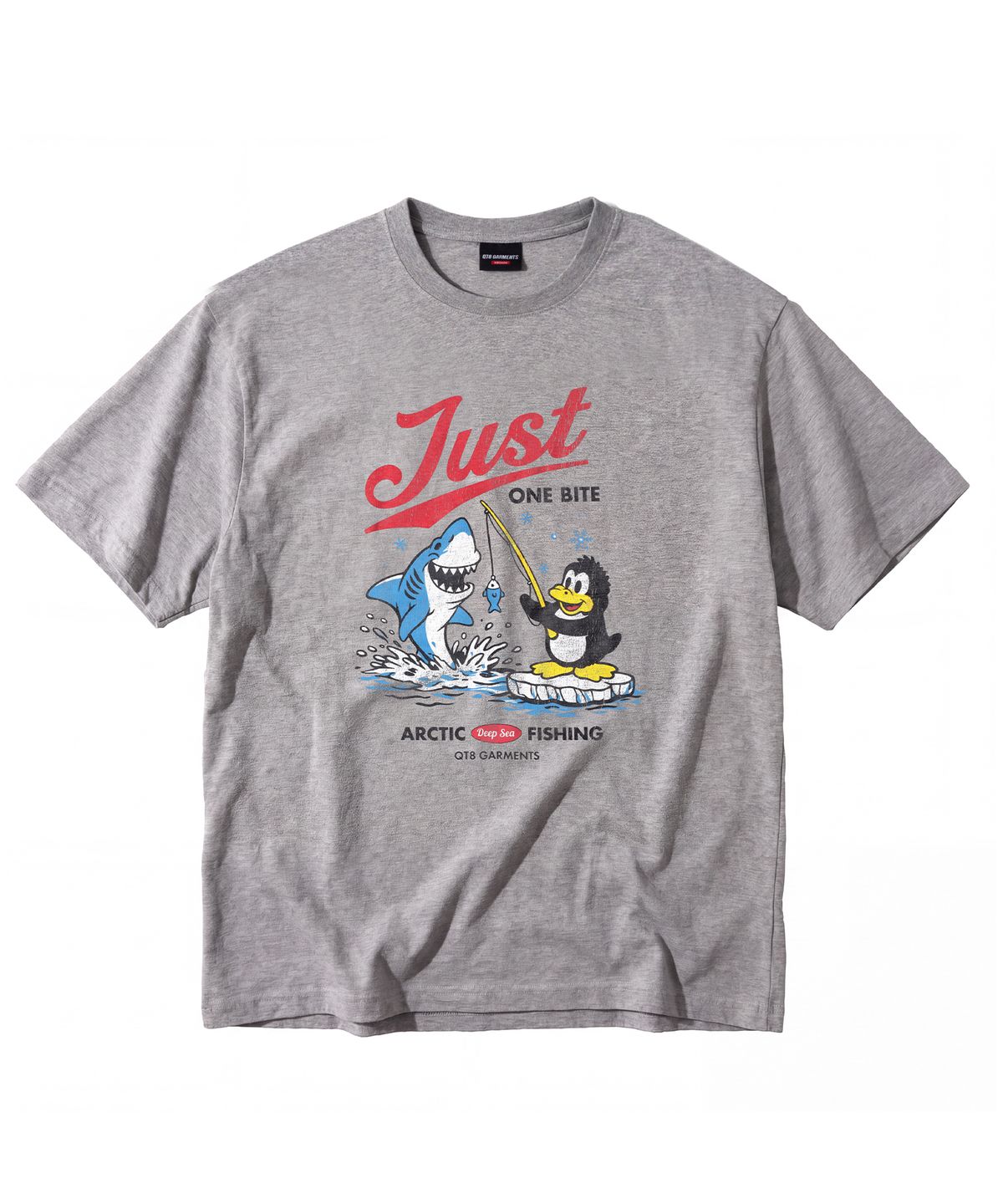 큐티에잇 가먼츠(QT8 GARMENTS) LB One Bite Washed Tee (Grey)