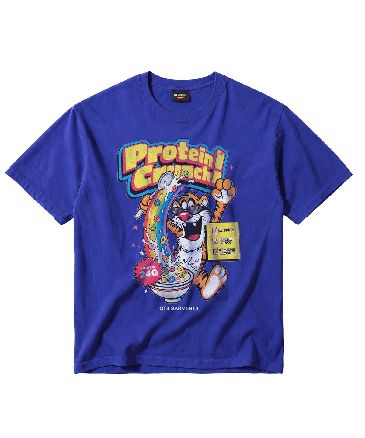 큐티에잇 가먼츠(QT8 GARMENTS) LB Protein Crunch 2 Washed Tee (Blue)