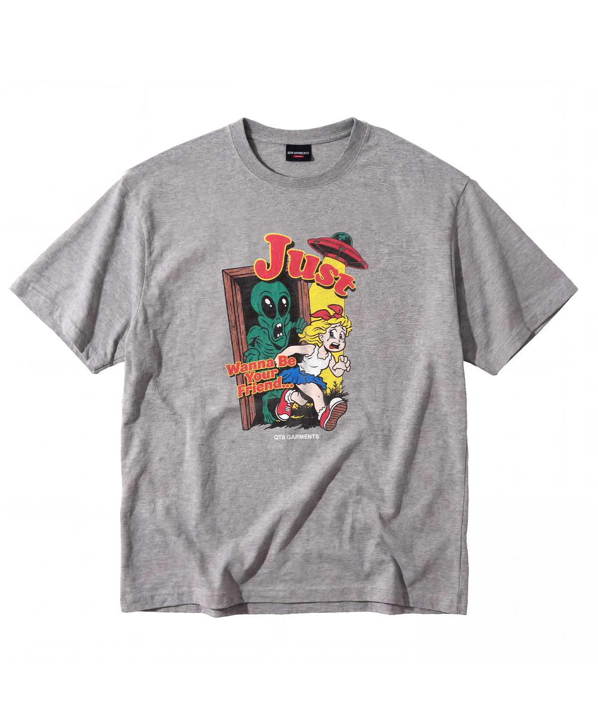 큐티에잇 가먼츠(QT8 GARMENTS) LB Just Wanna Be Washed Tee (Grey)