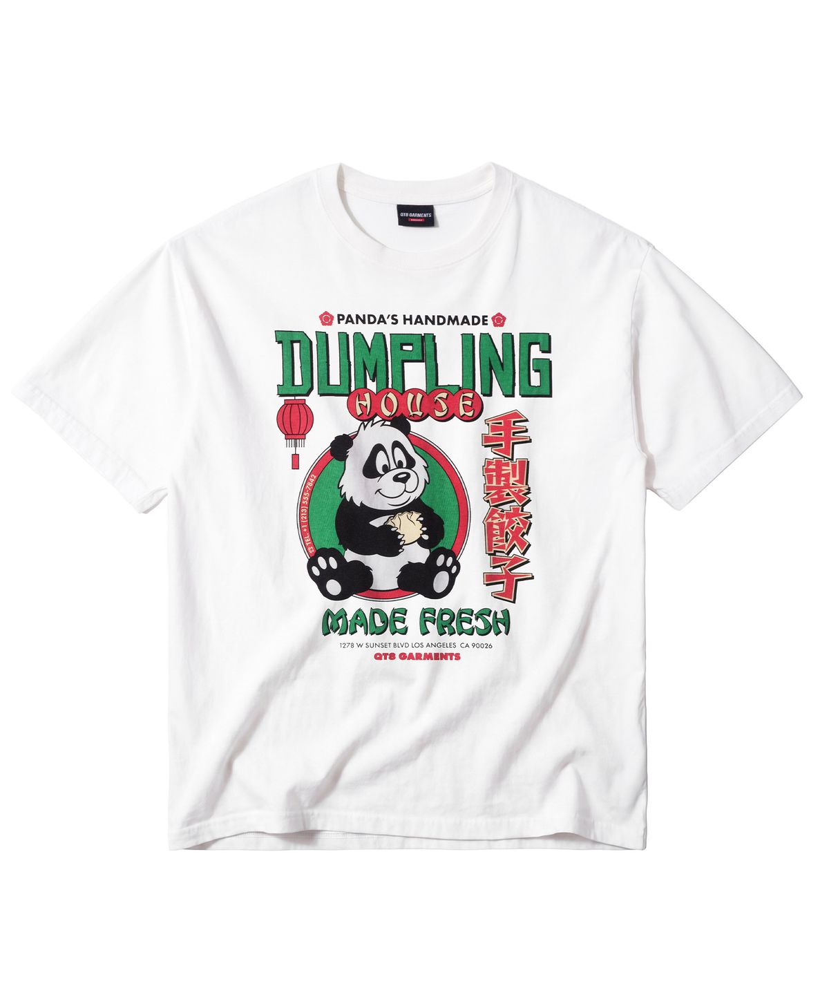 큐티에잇 가먼츠(QT8 GARMENTS) LB Dumpling House Washed Tee (Ivory)