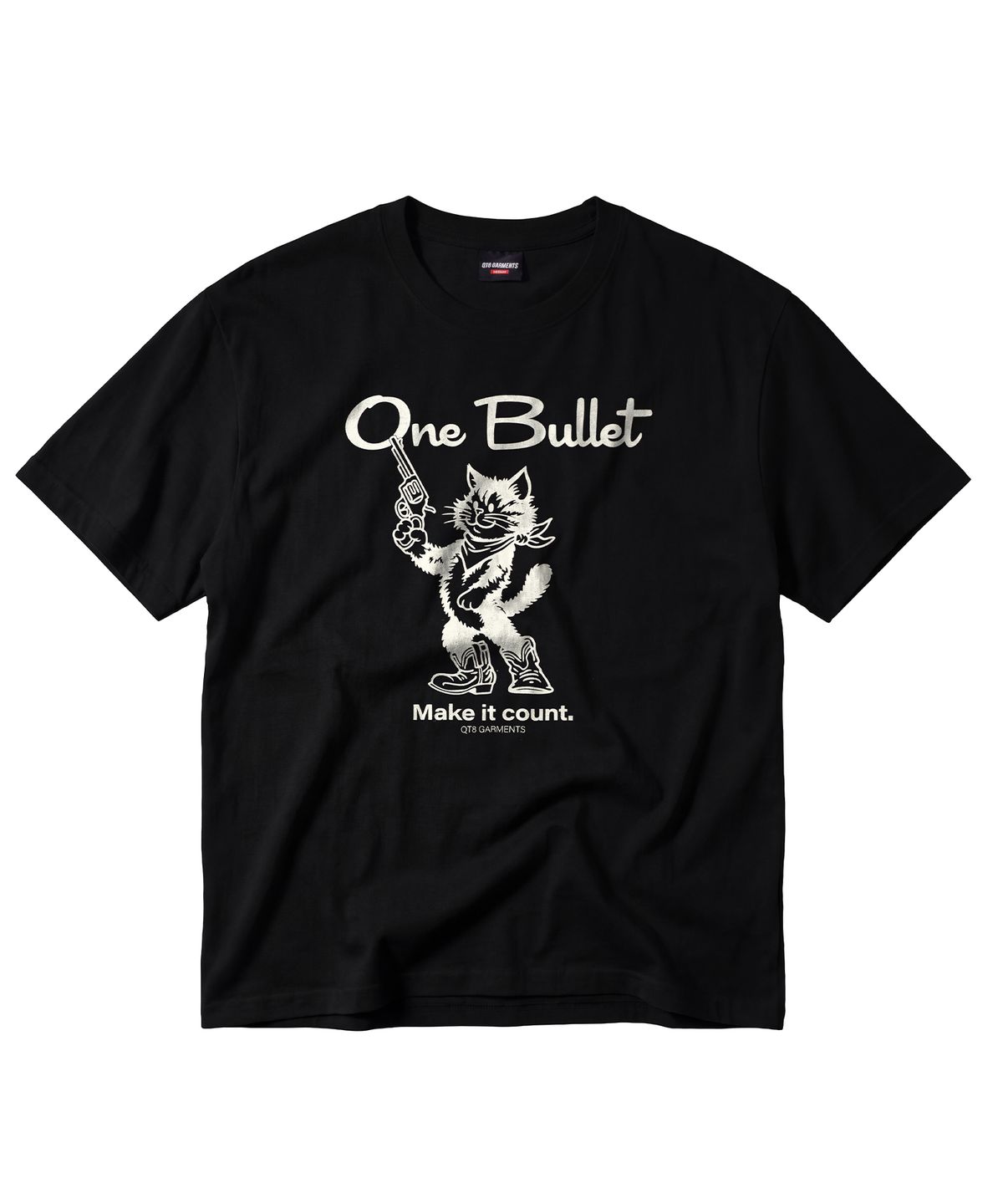 큐티에잇 가먼츠(QT8 GARMENTS) LB One Bullet Washed Tee (Black)