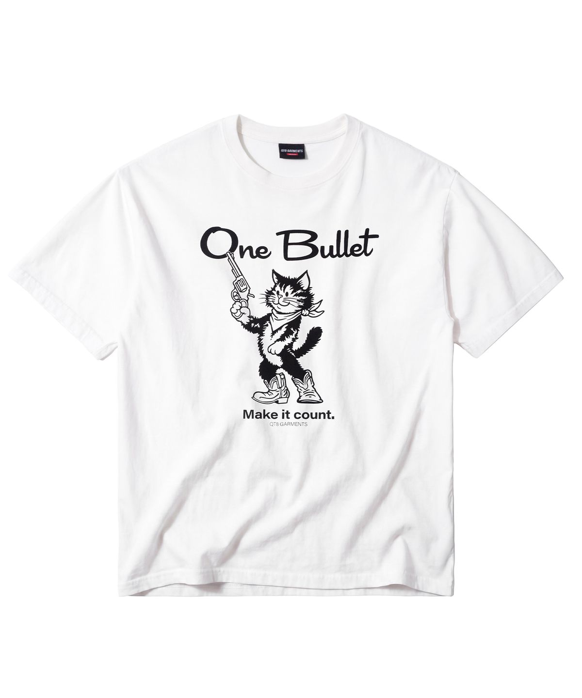 큐티에잇 가먼츠(QT8 GARMENTS) LB One Bullet Washed Tee (Ivory)