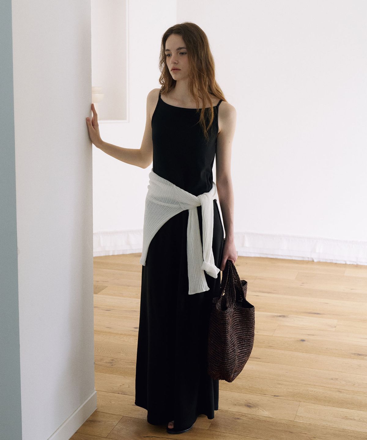 라메레이(LAMEREI) Boat Neck Jersey Maxi Dress[LMBFSUDR810]-2color