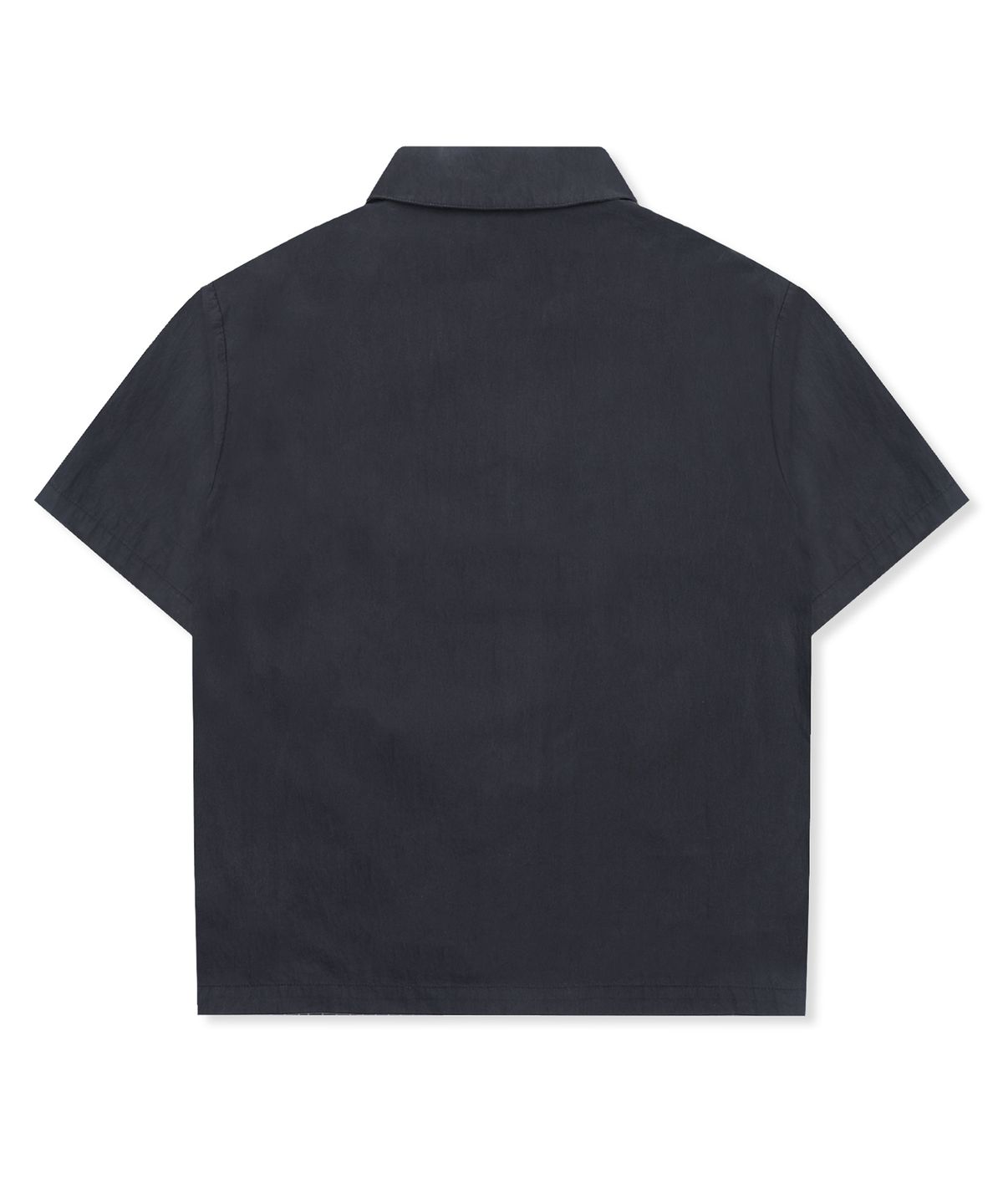 엑스톤즈(XTONZ) XTS044 러버 아플리케 크롭 셔츠 (BLACK)