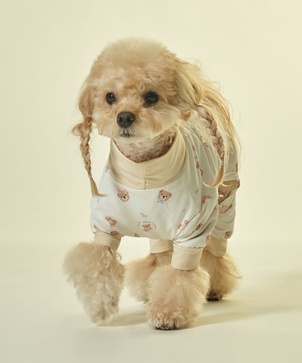 베일리(BAILEY) 강아지 버그가드 여름 쿨링 항균 아이스 올인원  아이보리