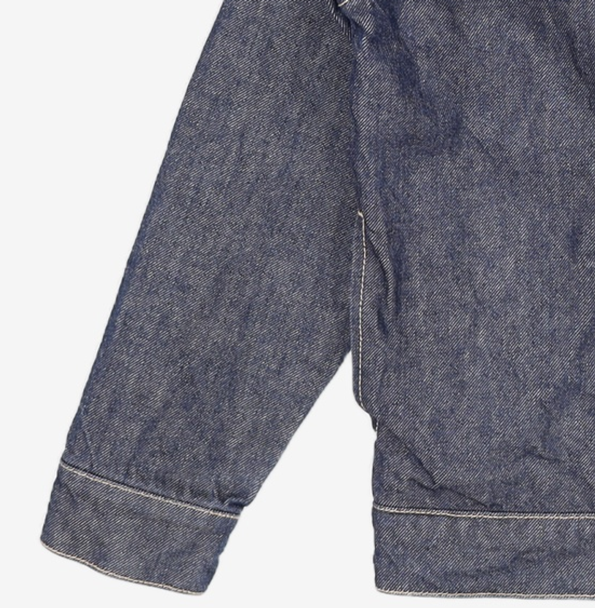 가먼트레이블(GARMENT LABLE) Minimal Trucker Jacket - Deep Blue / Semi Over S