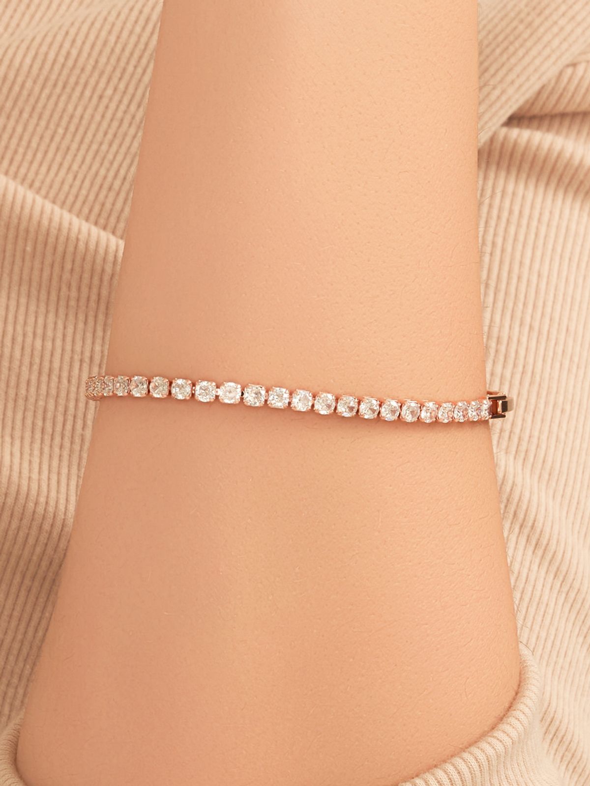엘르주얼리(ELLEJEWELRY) 데일리 샤인 테니스 팔찌 ELBRBB109