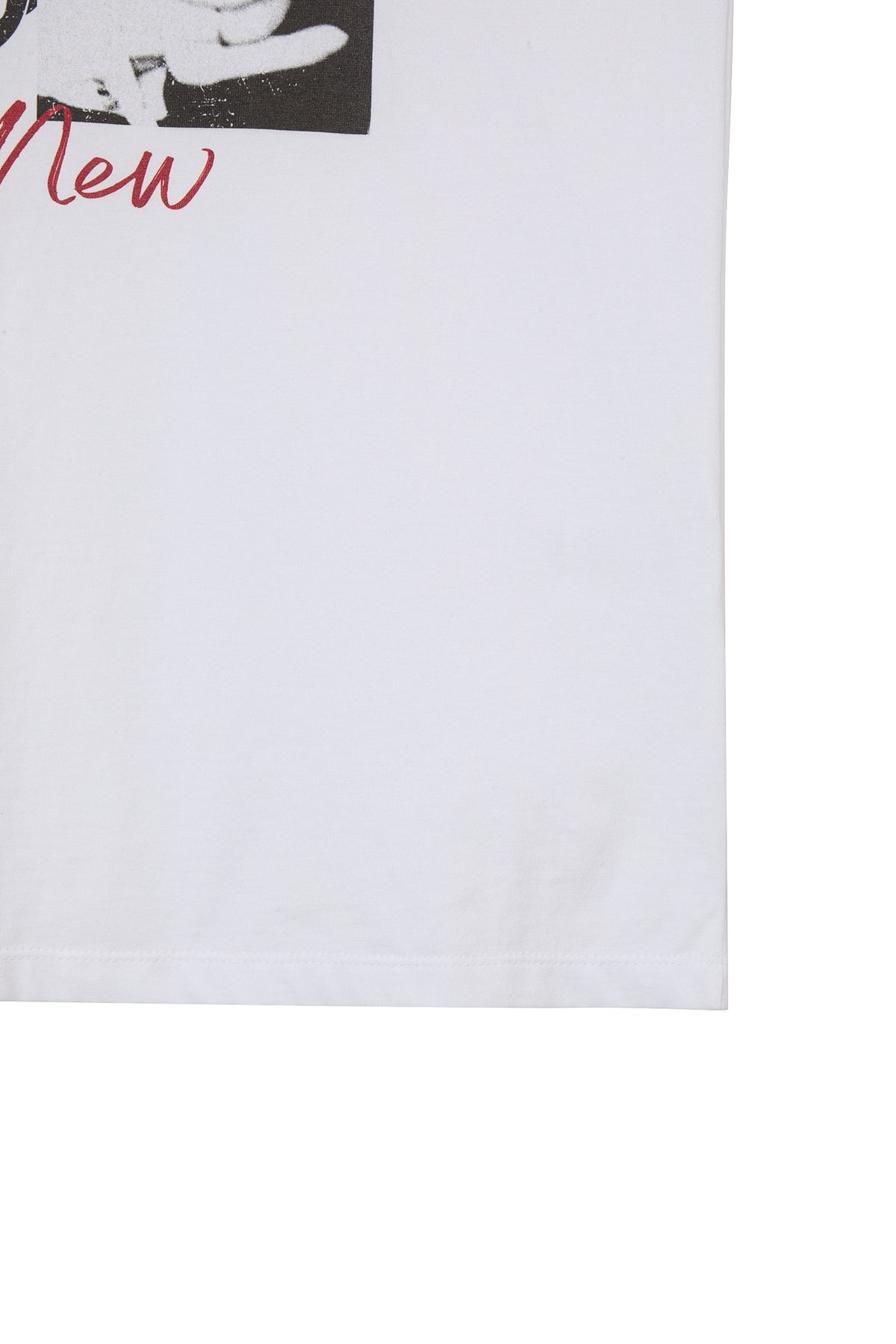 다이닛(DEINET) BAND GRAPHIC T-SHIRT IN WHITE