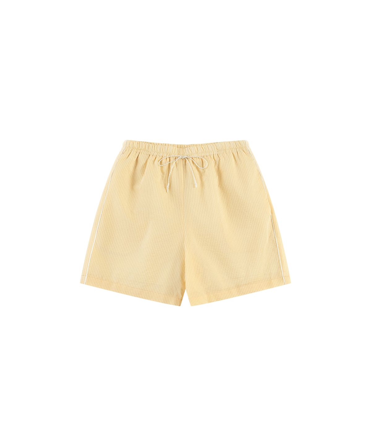 반원 아틀리에(VANONE ATELIER) P3309 밴딩 스트라이프 쇼츠_Butter yellow