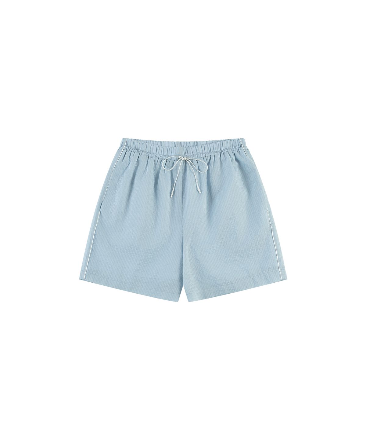반원 아틀리에(VANONE ATELIER) P3309 밴딩 스트라이프 쇼츠_Sky blue