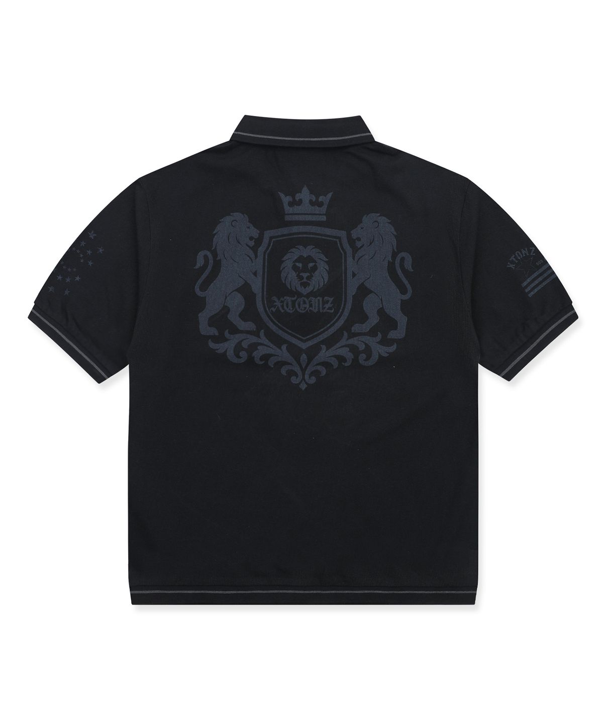 엑스톤즈(XTONZ) XTT161 크레스트 피케 티셔츠 (BLACK)
