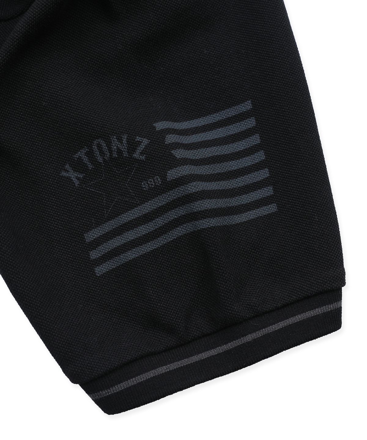 엑스톤즈(XTONZ) XTT161 크레스트 피케 티셔츠 (BLACK)