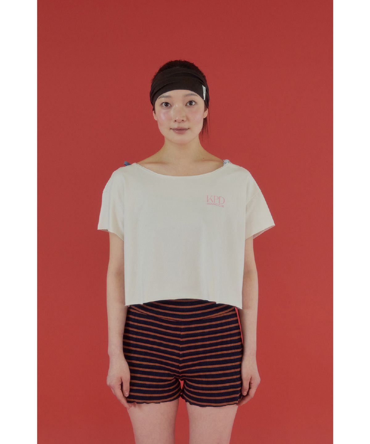 큐피도(KUPIDO) Moving Law Short Tee _ Cream Beige