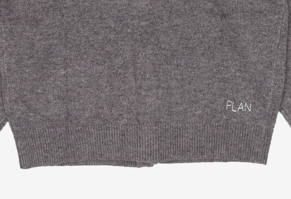 마틴플랜(MARTIN PLAN) Plan Embroidery Cardigan - GREY S