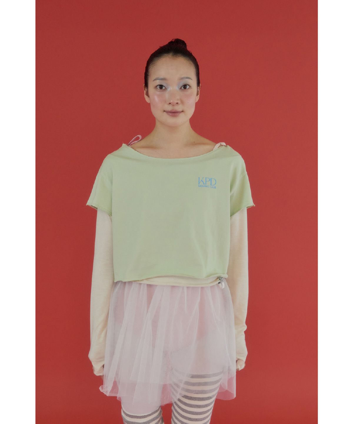 큐피도(KUPIDO) Moving Law Short Tee _ Pistachio
