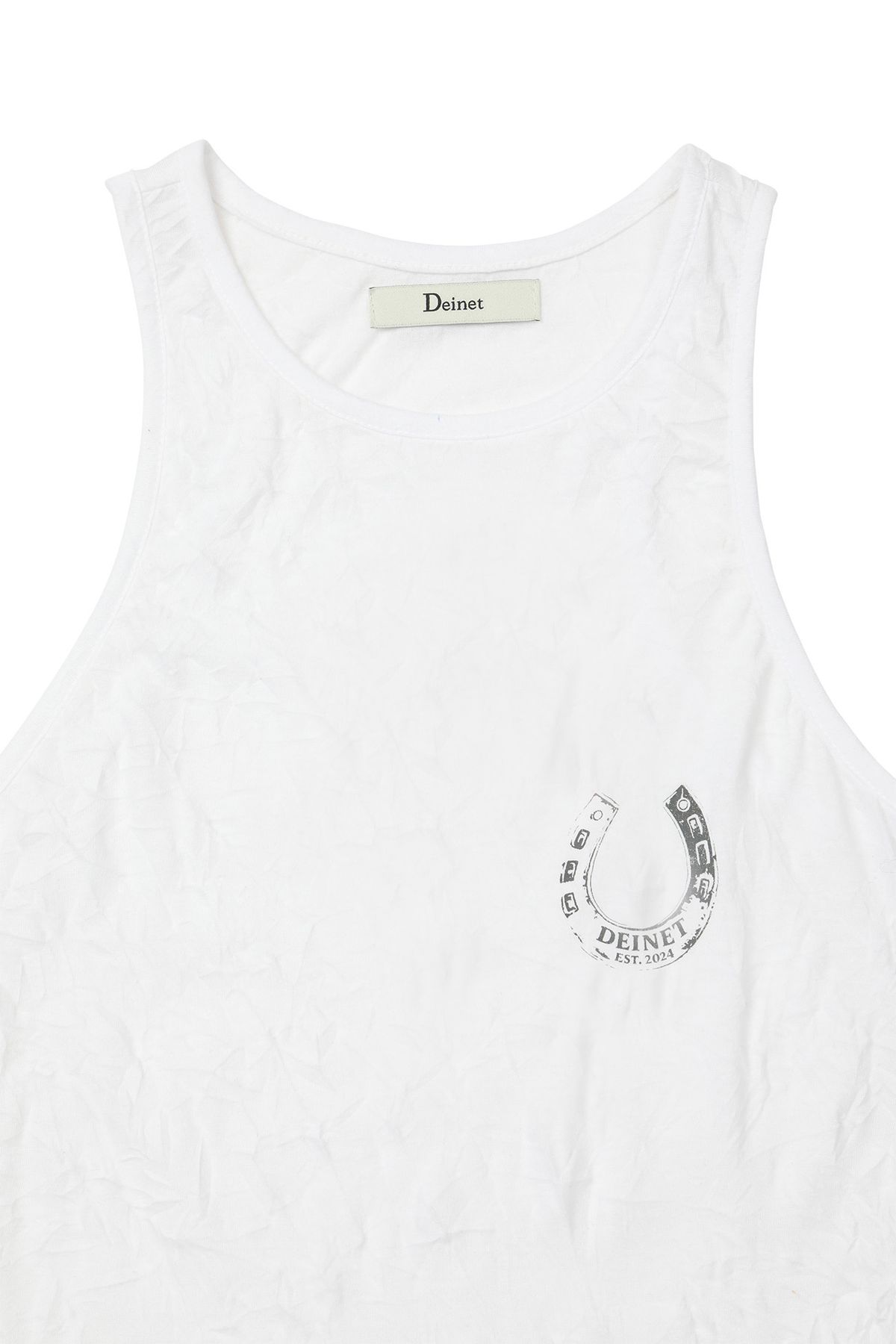 다이닛(DEINET) HORSESHOE PRINT SLEEVELESS IN WHITE