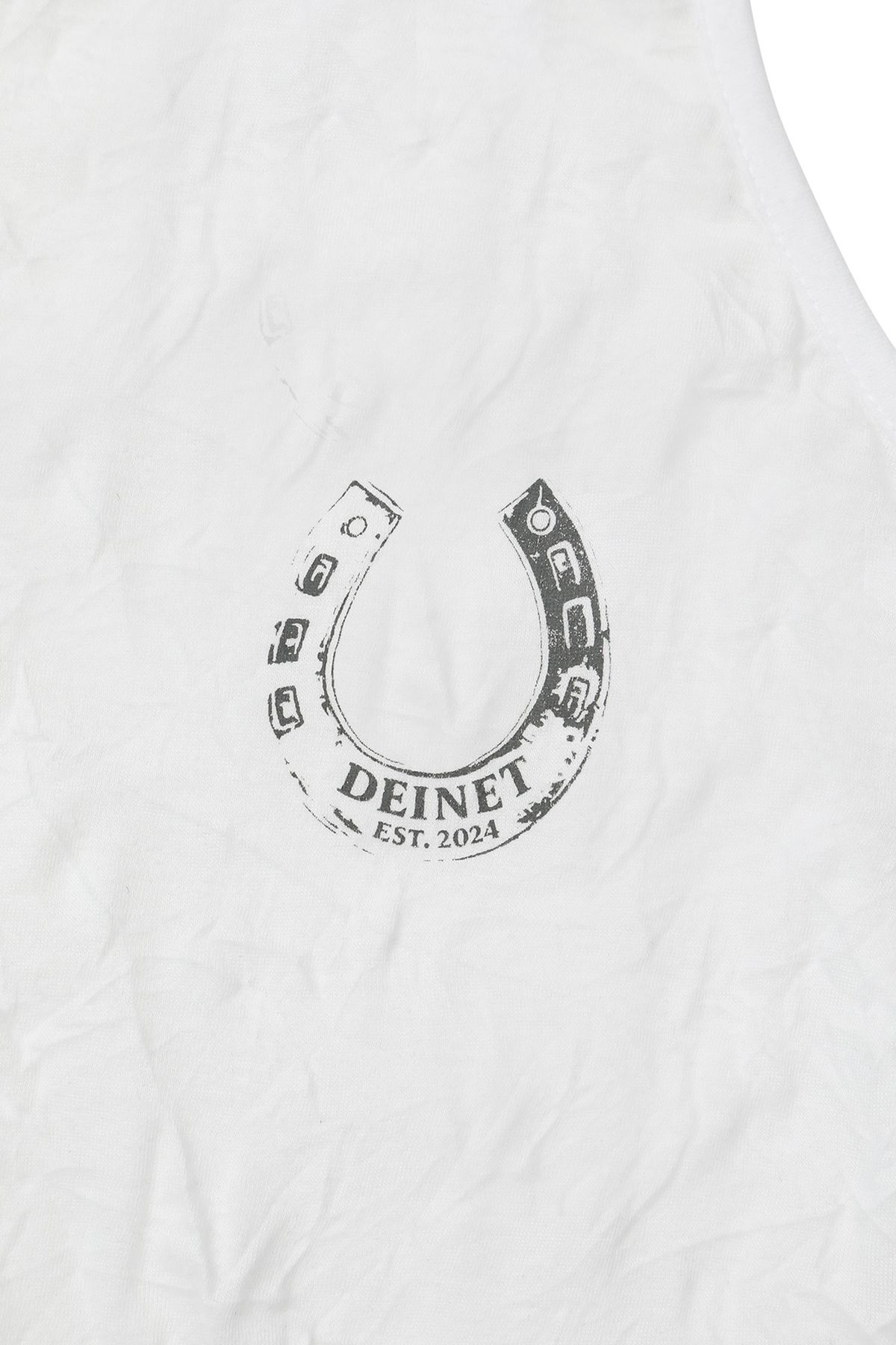 다이닛(DEINET) HORSESHOE PRINT SLEEVELESS IN WHITE