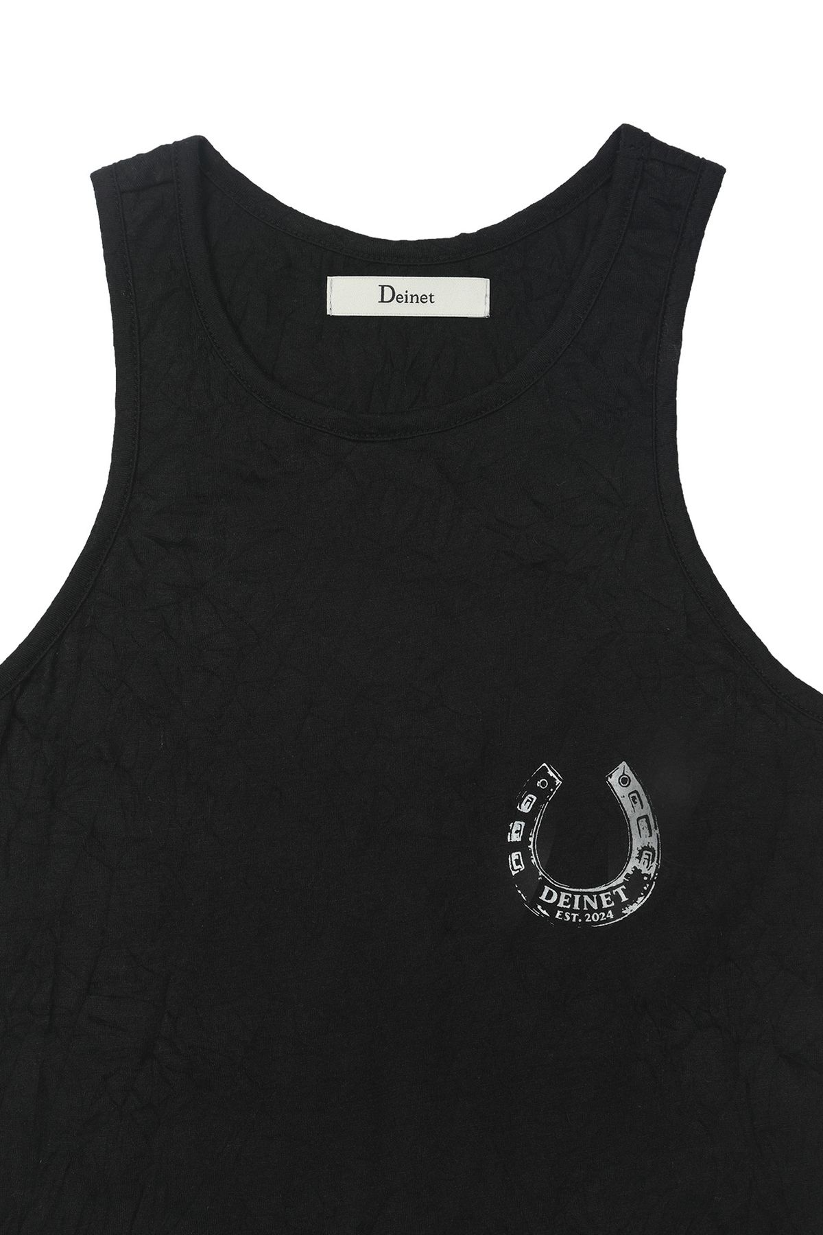 다이닛(DEINET) HORSESHOE PRINT SLEEVELESS IN BLACK