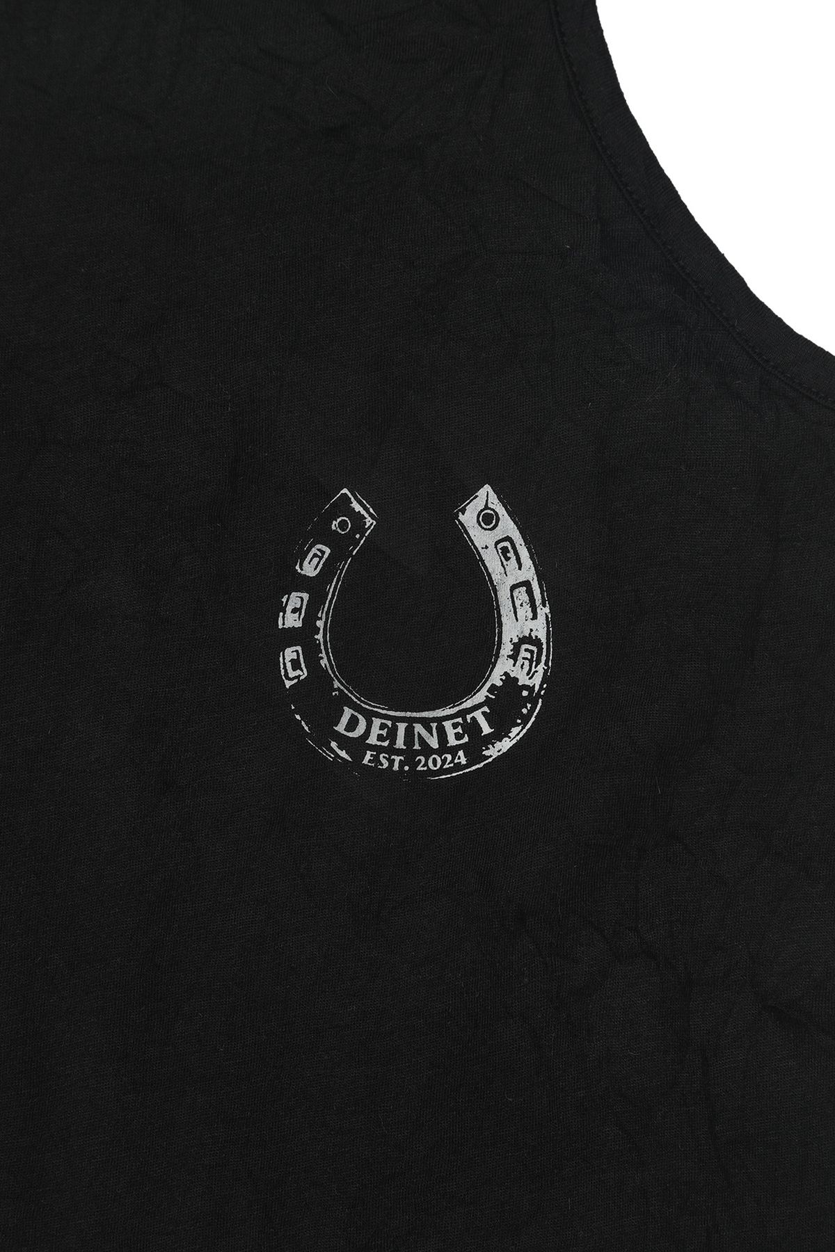다이닛(DEINET) HORSESHOE PRINT SLEEVELESS IN BLACK
