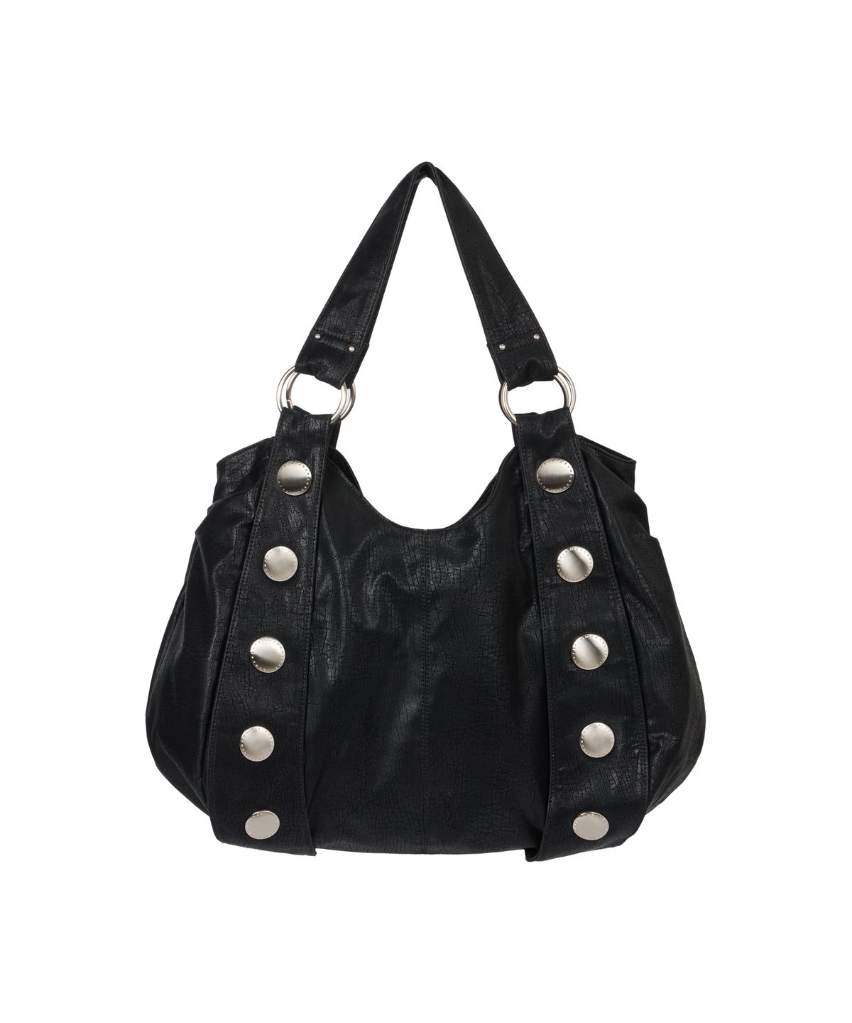 이우가마카라스(IUGAMAKARAS) Big Studded Hobo bag (Black)