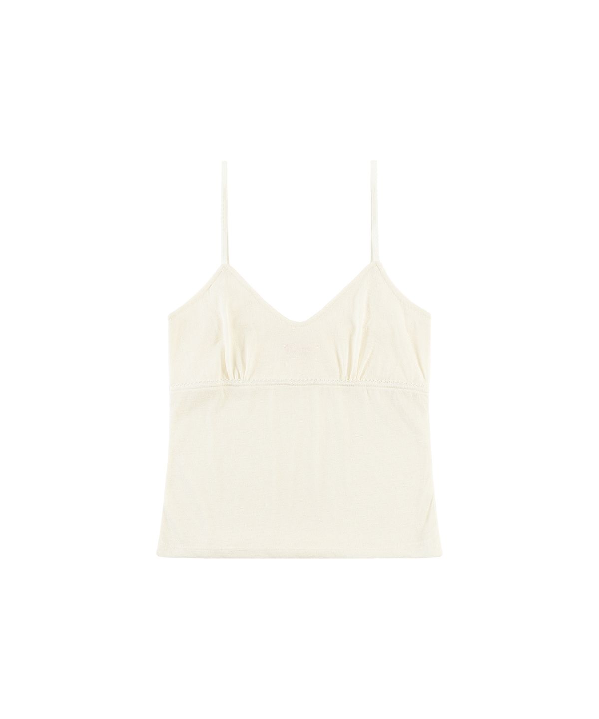 반원 아틀리에(VANONE ATELIER) A3590 레이스 슬리브리스 탑_Ivory
