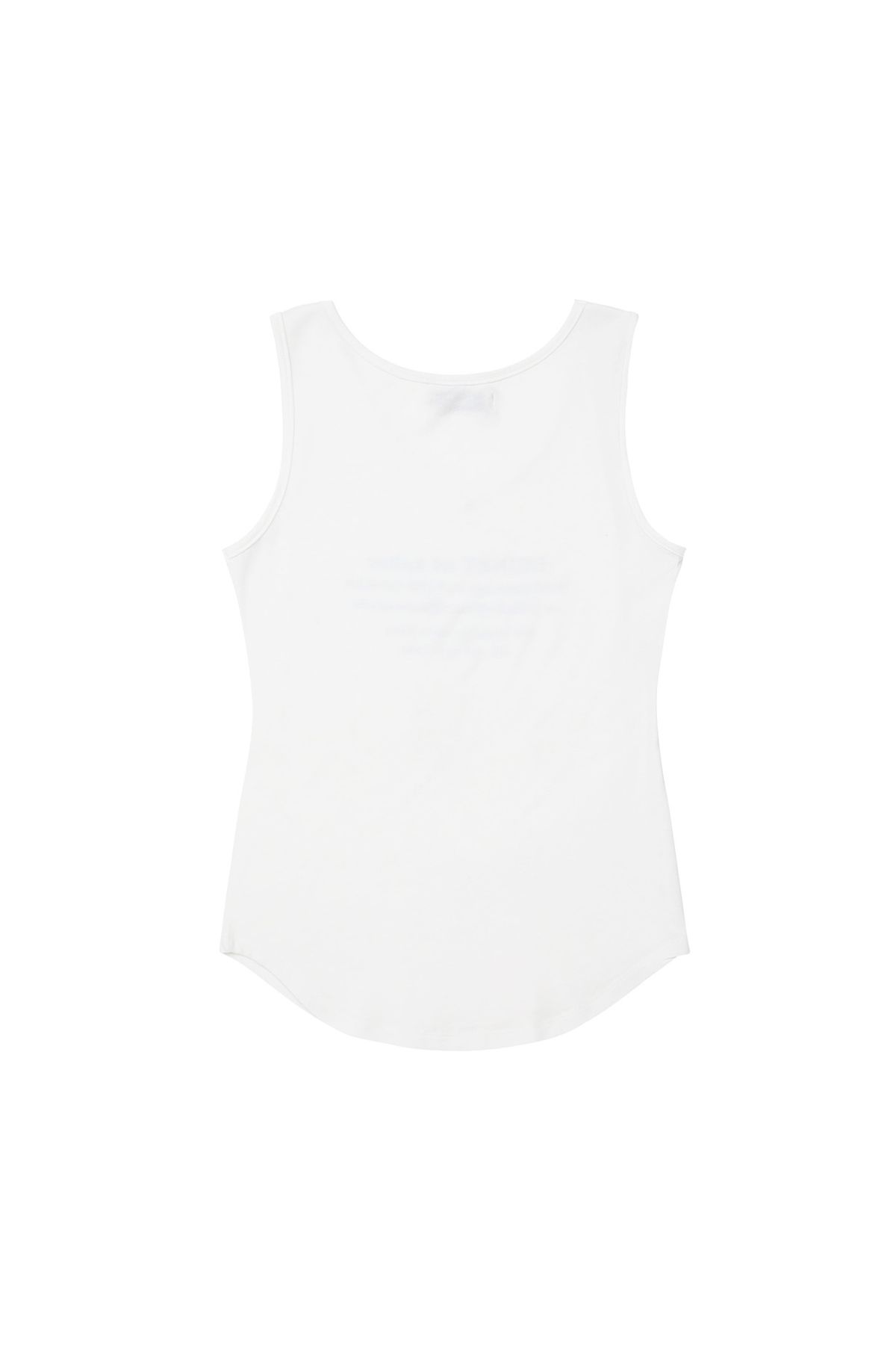 다이닛(DEINET) V-NECK LETTERING SLEEVELESS IN WHITE