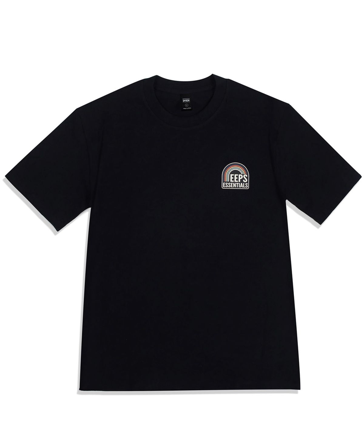 핍스(PEEPS) Worldwide Label SS Tee (BLACK/WHITE) 오버핏 반팔티