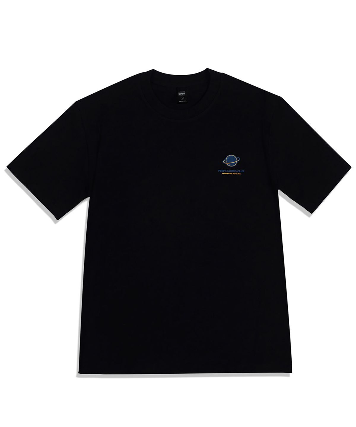 핍스(PEEPS) Planet Carry Your World SS Tee (BLACK/WHITE) 오버핏 반팔티