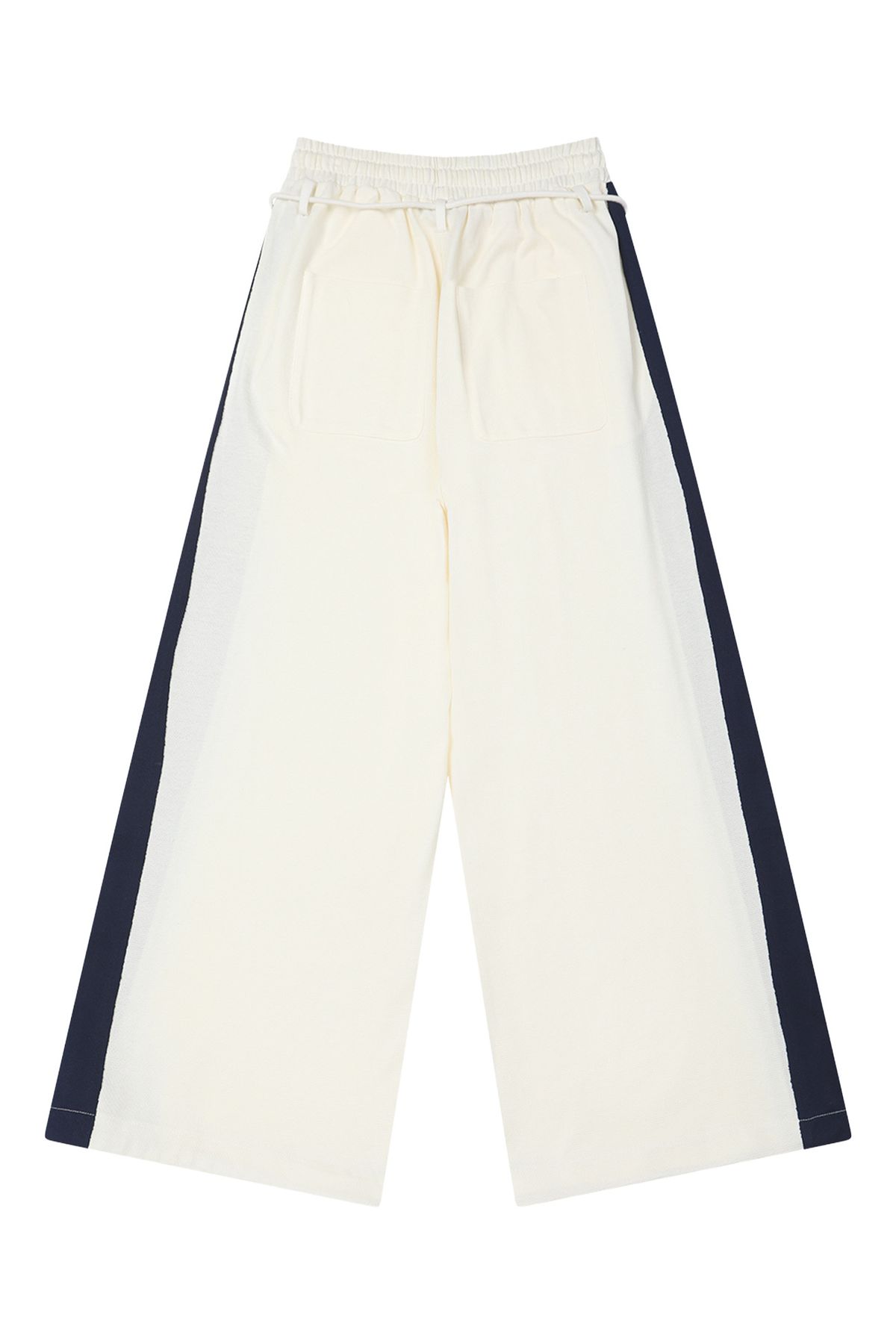 다이닛(DEINET) CONTRAST SWEAT PANTS IN IVORY