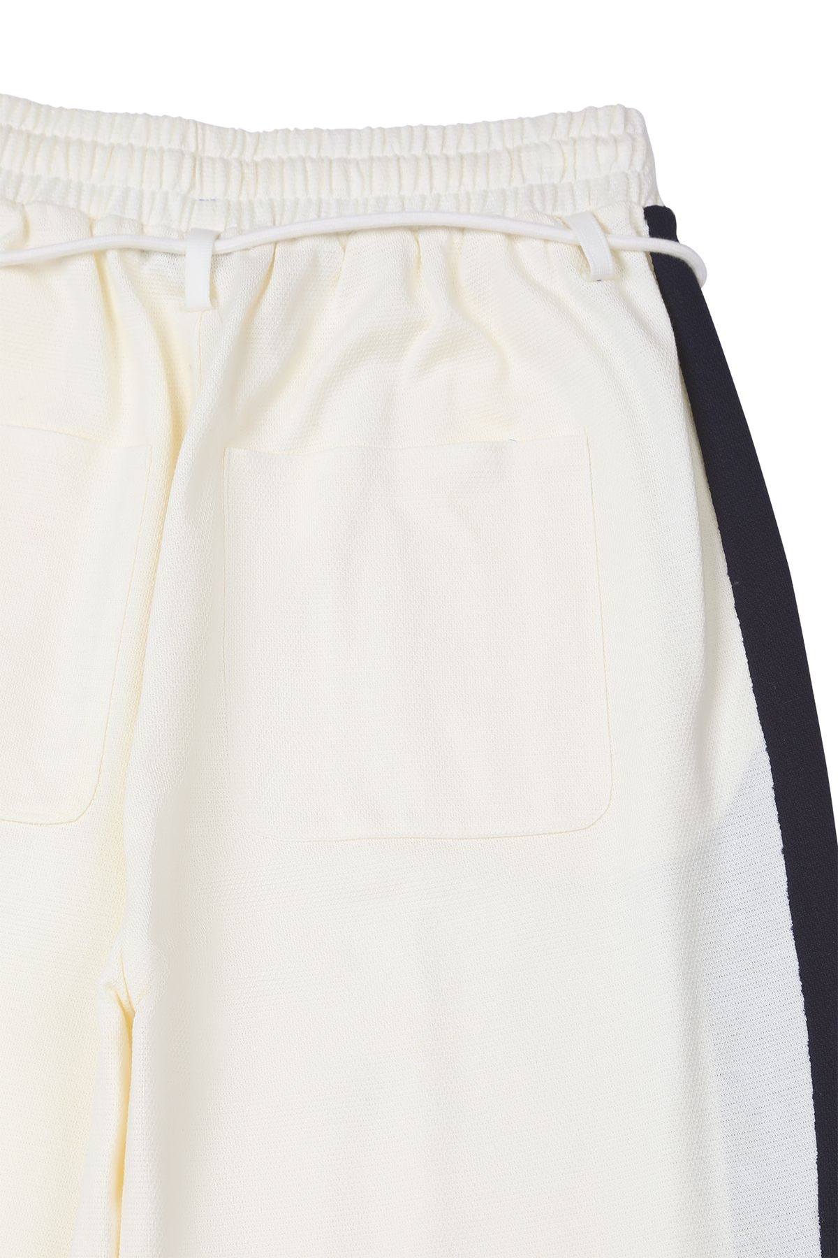 다이닛(DEINET) CONTRAST SWEAT PANTS IN IVORY